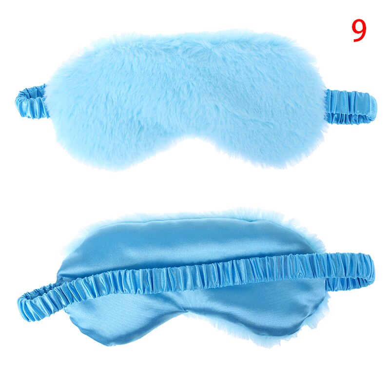 Baumwolle Fuchs Augenklappe Schlaf Augen Maske Eyeshade Travel Schlaf Maske Niedliche Auge Abdeckung Rest Auge Band Schlaf-beihilfen Kinder Auge augenbinden: Blau
