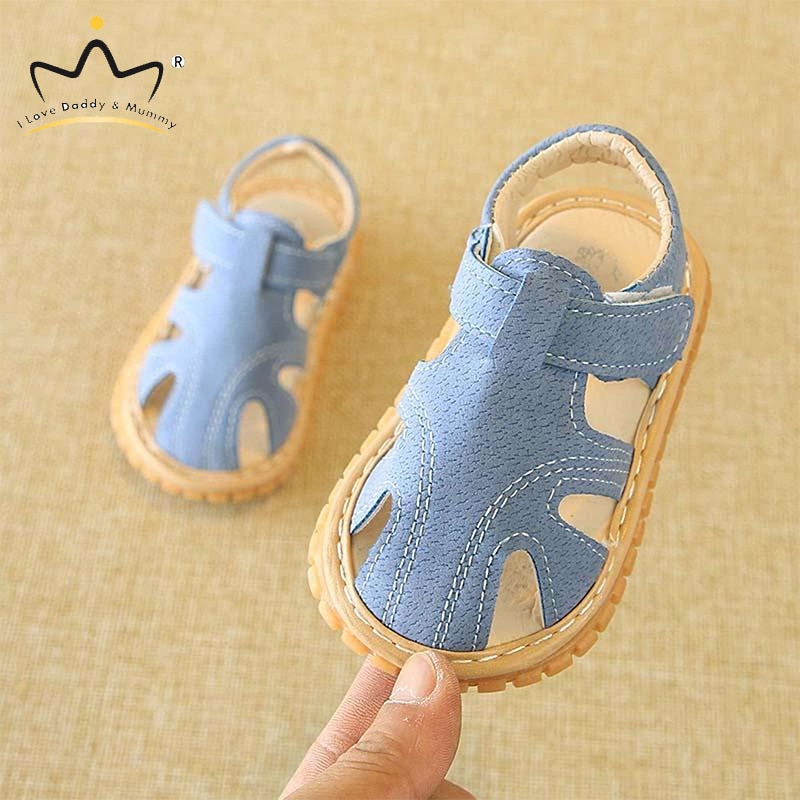 NOVEDAD DE VERANO sandalias de bebé antideslizante suela de goma de cuero de la PU de bebé niño niña Sandalias de niñas zapatos de niños