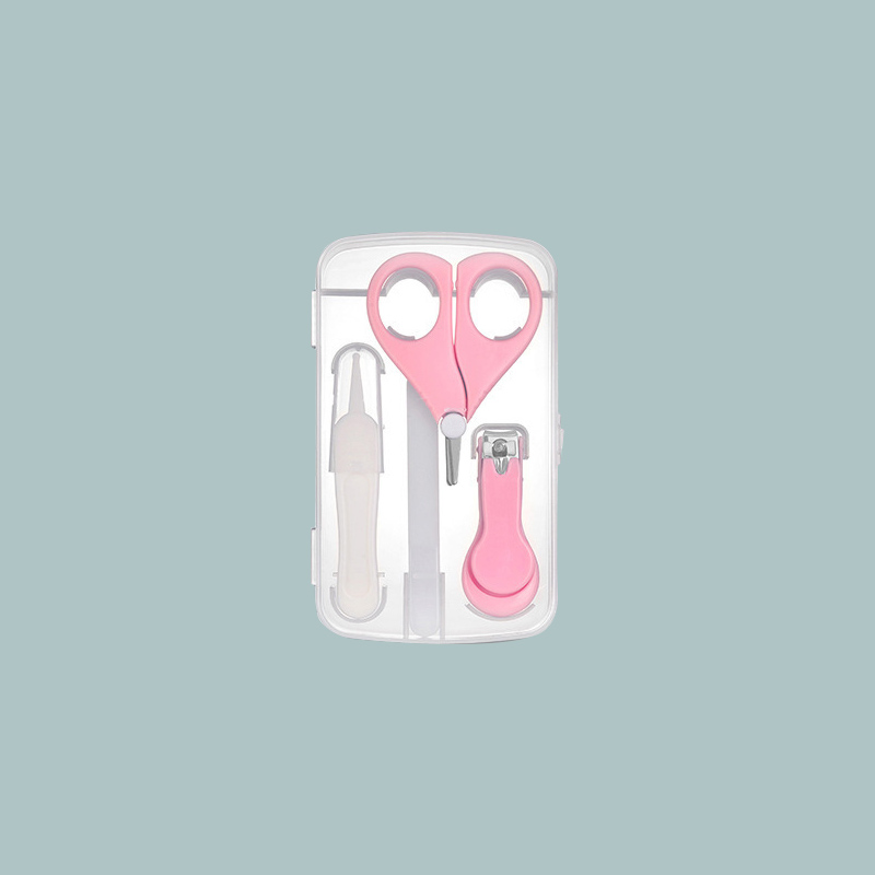 Dorahoney 4Pcs Baby Nail Care Set Pasgeborenen Vinger Trimmer Schaar Nagelknipper Manicure Kit Baby Cartoon Dier Nail Fileset: B6