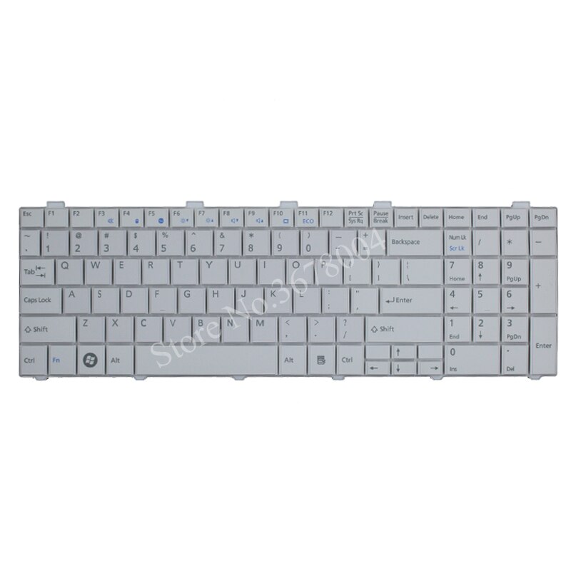 US Keyboard For Fujitsu Lifebook AH530 AH531 NH751 A530 A531 Black English Laptop Keyboard