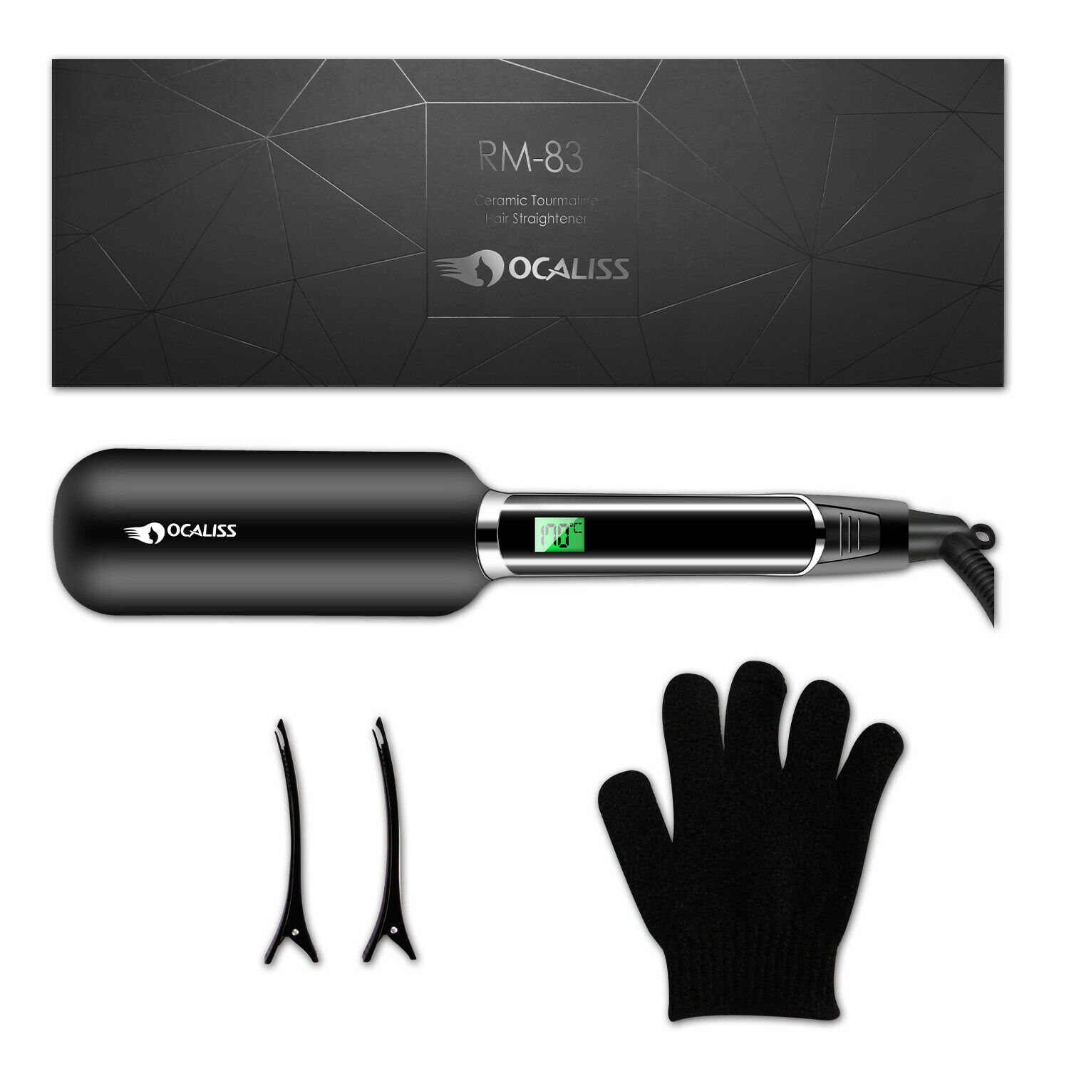 Ocaliss-rizador de pelo de cerámica, herramienta de cuidado del cabello, rizador iónico: US