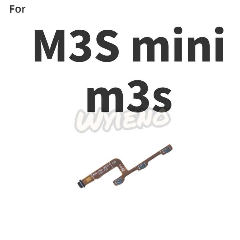 Novaphobat para Meizu M3 Note M681H M681Q/L681h encendido apagado volumen arriba abajo interruptor tecla flex cable reemplazo + seguimiento: for M3S mini--m3s