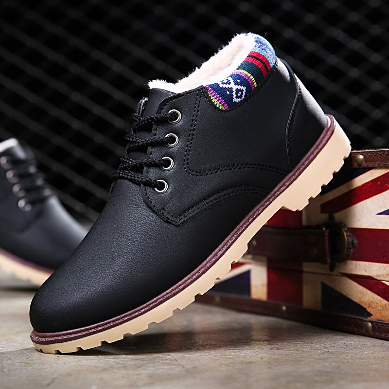 Warme heren sneeuwlaarzen nieuwste hoge top plus fluwelen warme heren winterlaarzen jeugd verdikking wilde warme laarzen erf 4