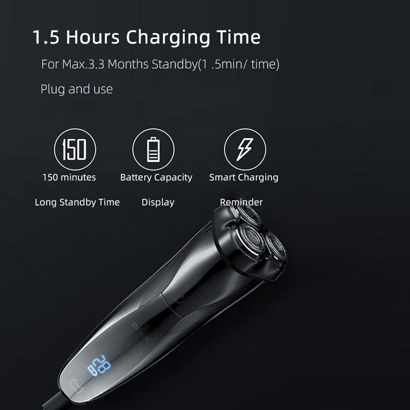 ENCHEN Blackstone3 golarka elektryczna golarka męska 3D pływająca maszynka robić golenia IPX7 wodoodporna rodzaj-c USB akumulator trymer robić brody