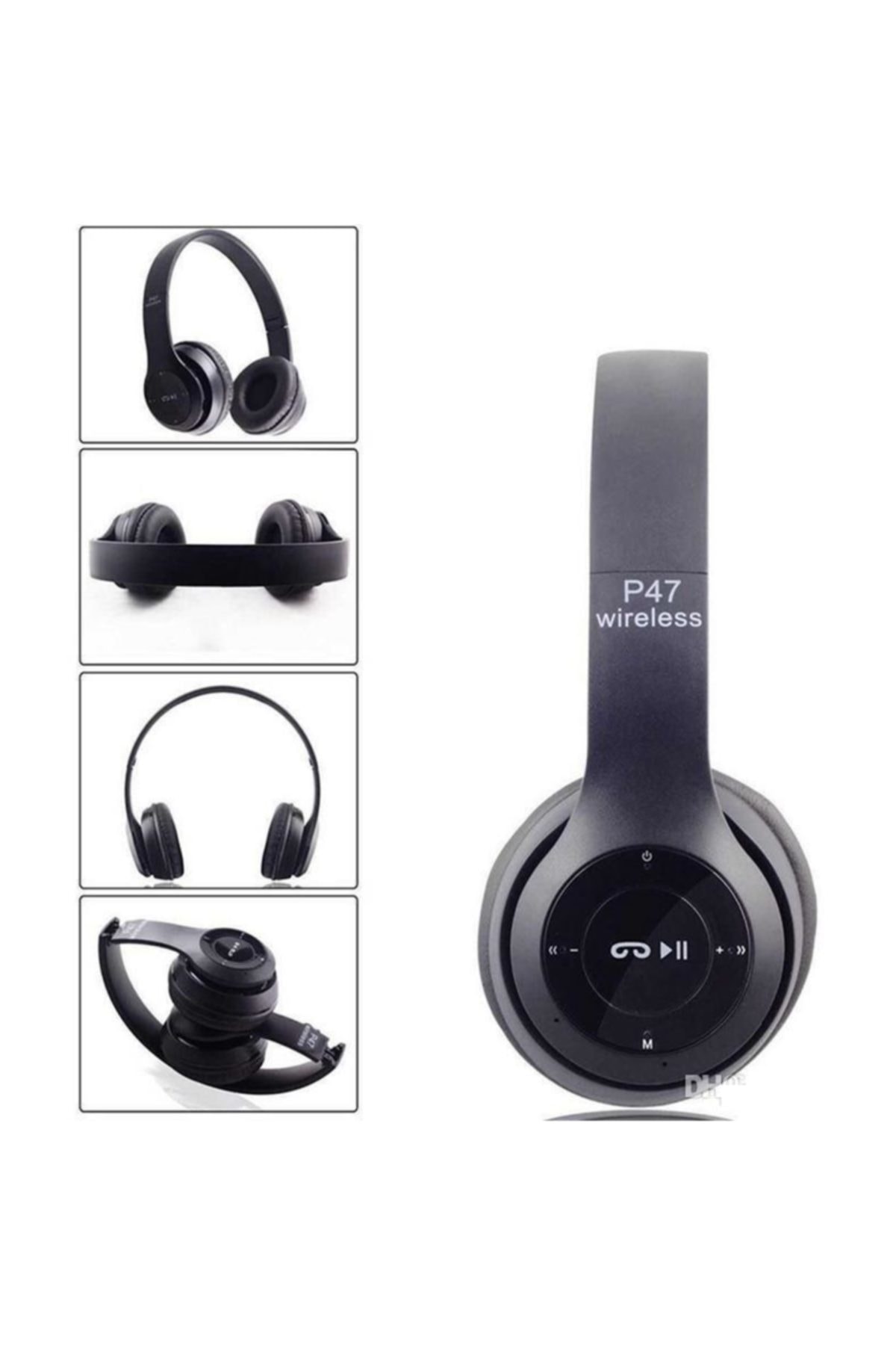 P47 Over-Ear Bluetooth Headset 5.0 Zwart