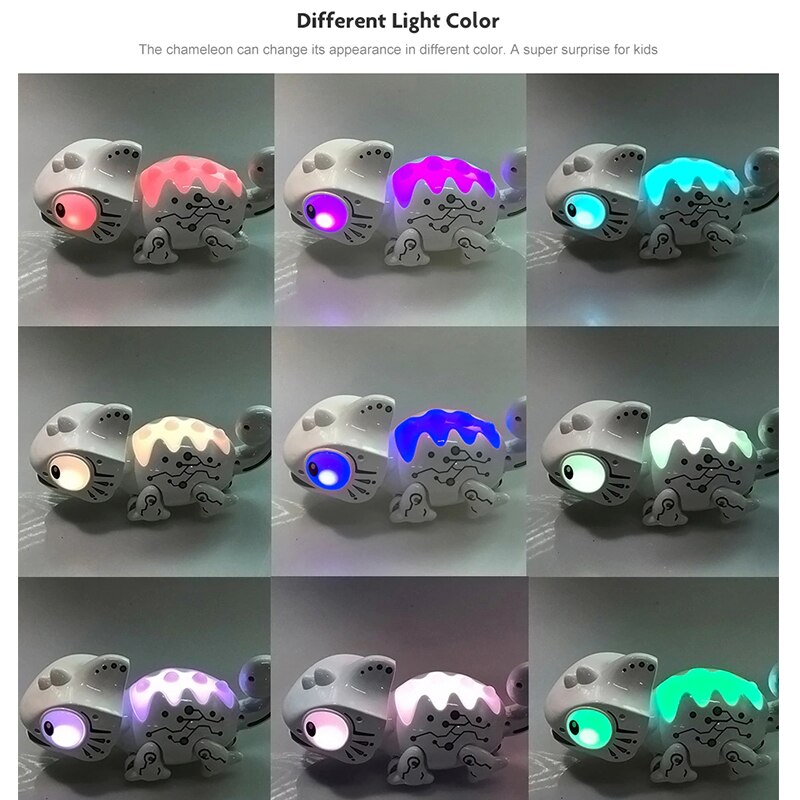 RC Chameleon Pet for Kids 2.4 G Intelligent Toy Robot For Children Kids as Birthday Funny Toys Remote Control Reptile Anima