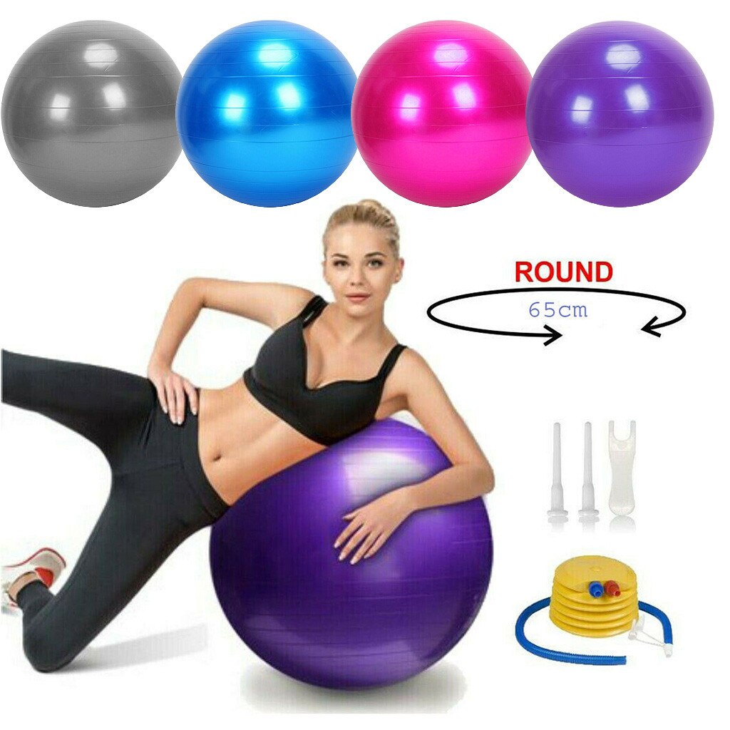 65cm Aerobic Exercise GYM Ball Fitness Core Pregnancy Birthing Anti Burst Gym Fitness Flexible Sport Equipment Accessories