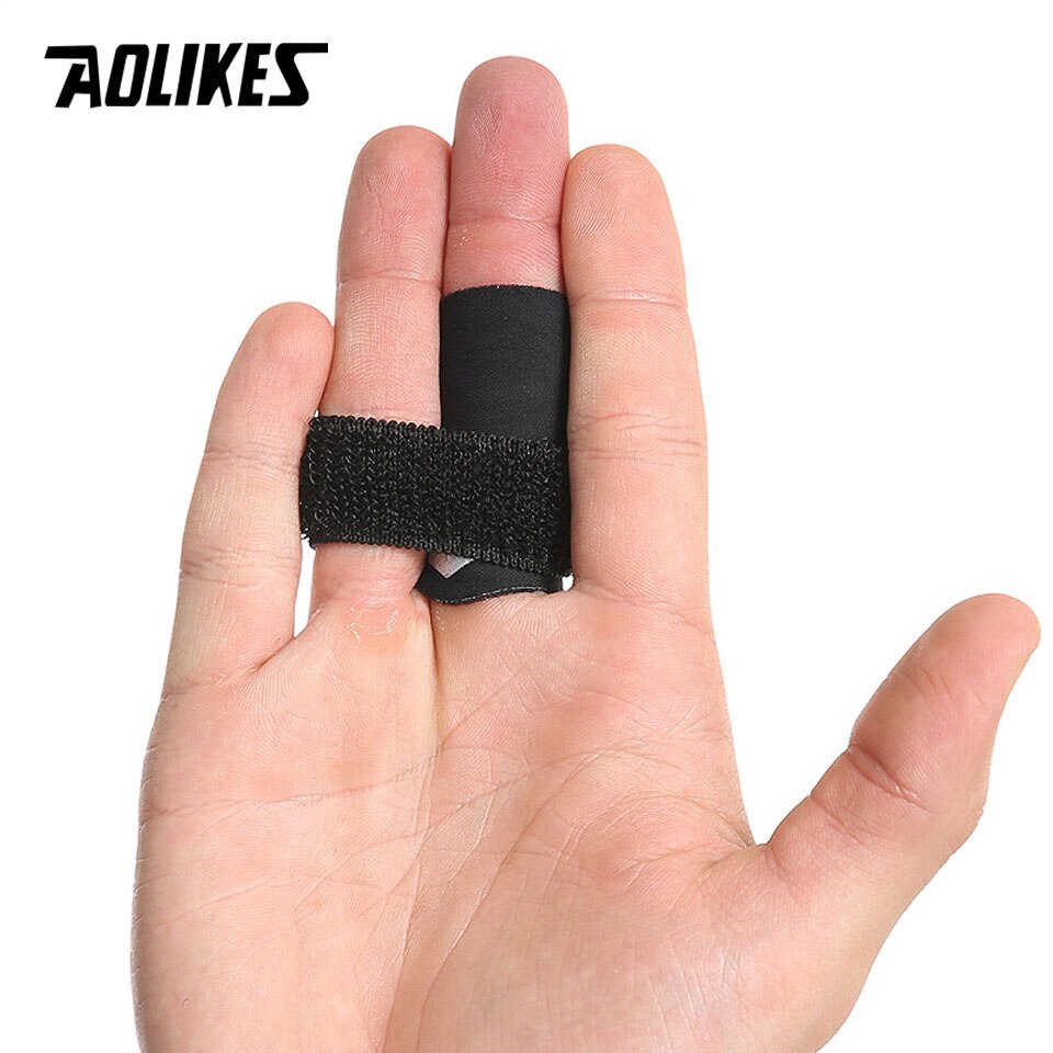 AOLIKES-Protector de dedo para baloncesto, protección de dedos vendaje de férula, alivio del dolor, equipo deportivo, 1 Uds.