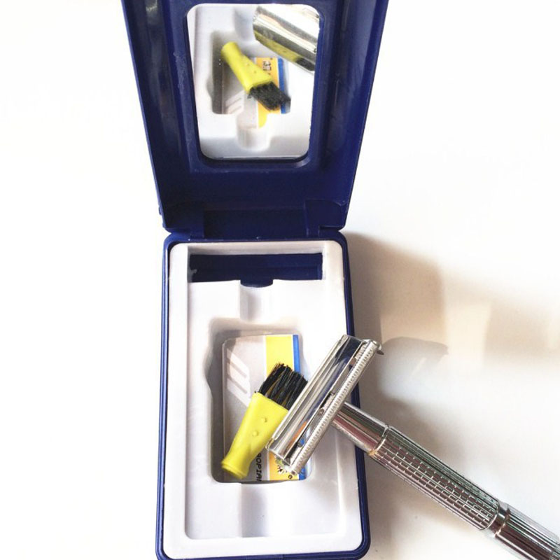 Manual MEN'S Razor Old Fashioned Razor Double Sided Beauty Tool Stainless Steel Razor