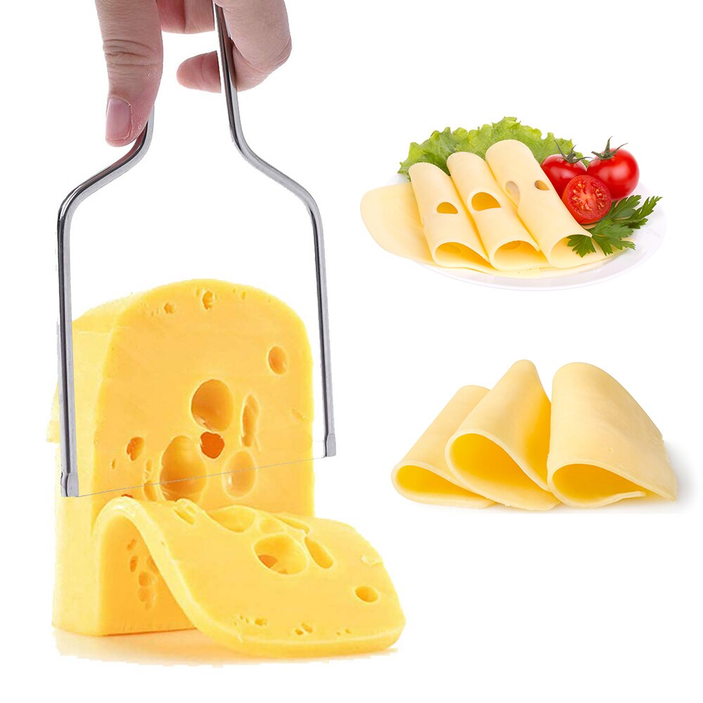 Rostfritt stål miljövänlig ostskivare smör skärskärbrädskär kökskniv köksredskap ostskärare 1 st: Default Title