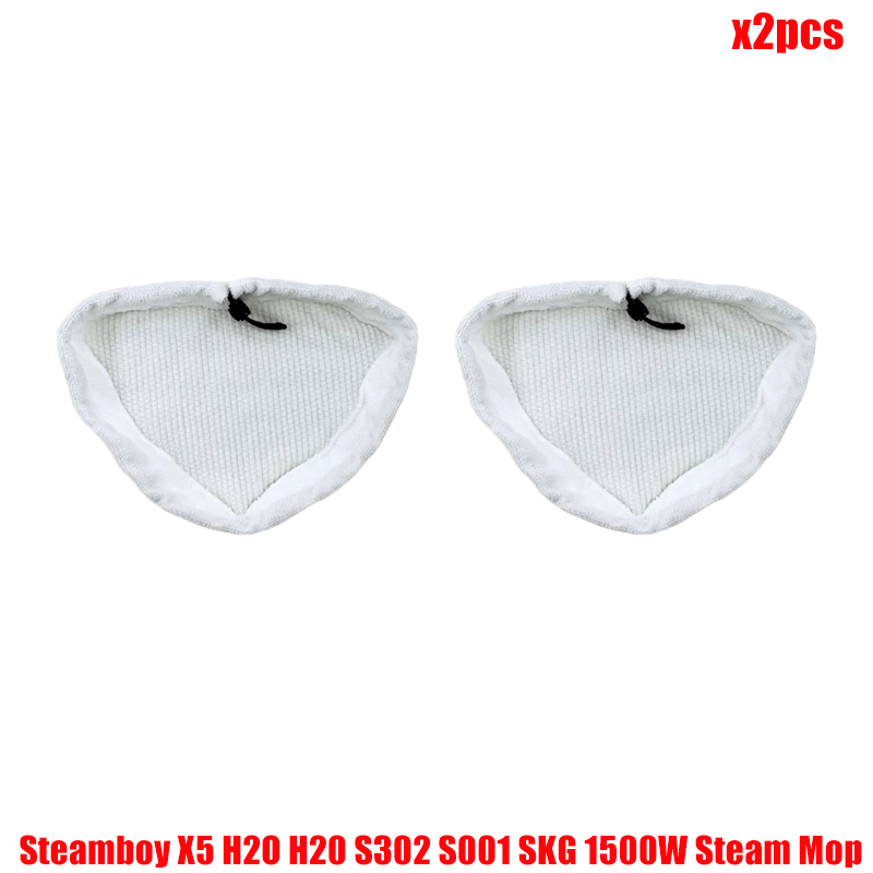Washable Reusable Mop Pad For Steamboy X5 H2O H20 S302 S001 SKG Handhled Vacuum Cleaner Cleaning Cloths Microfiber Steam Mop: Light Grey