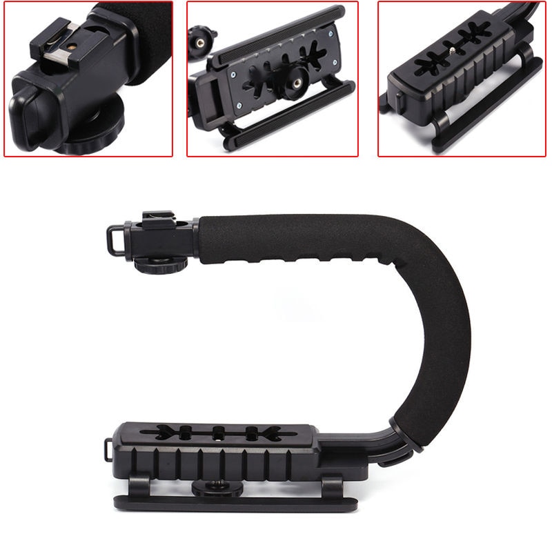 Video Camera Stabilizer C-Shape Video Handle Stabilizers Grip Camera Fixed Bracket Holder For SLR DV Cameras