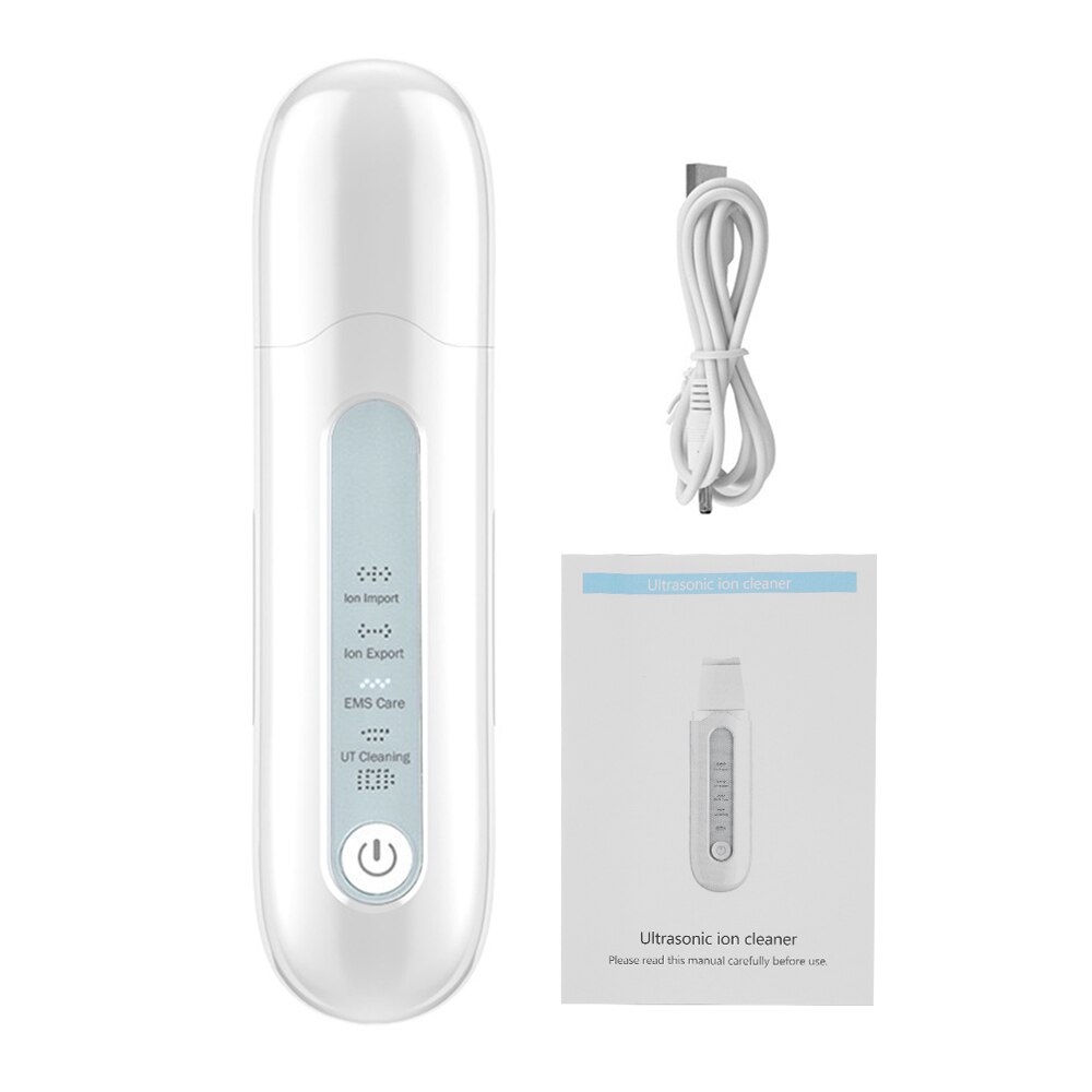 EMS Face Massger Ultrasonic Skin Scrubber Blackhead Remover Pore Cleaning Face Moisturizing Wrinkle Remover Face Lifting Machine: No Box