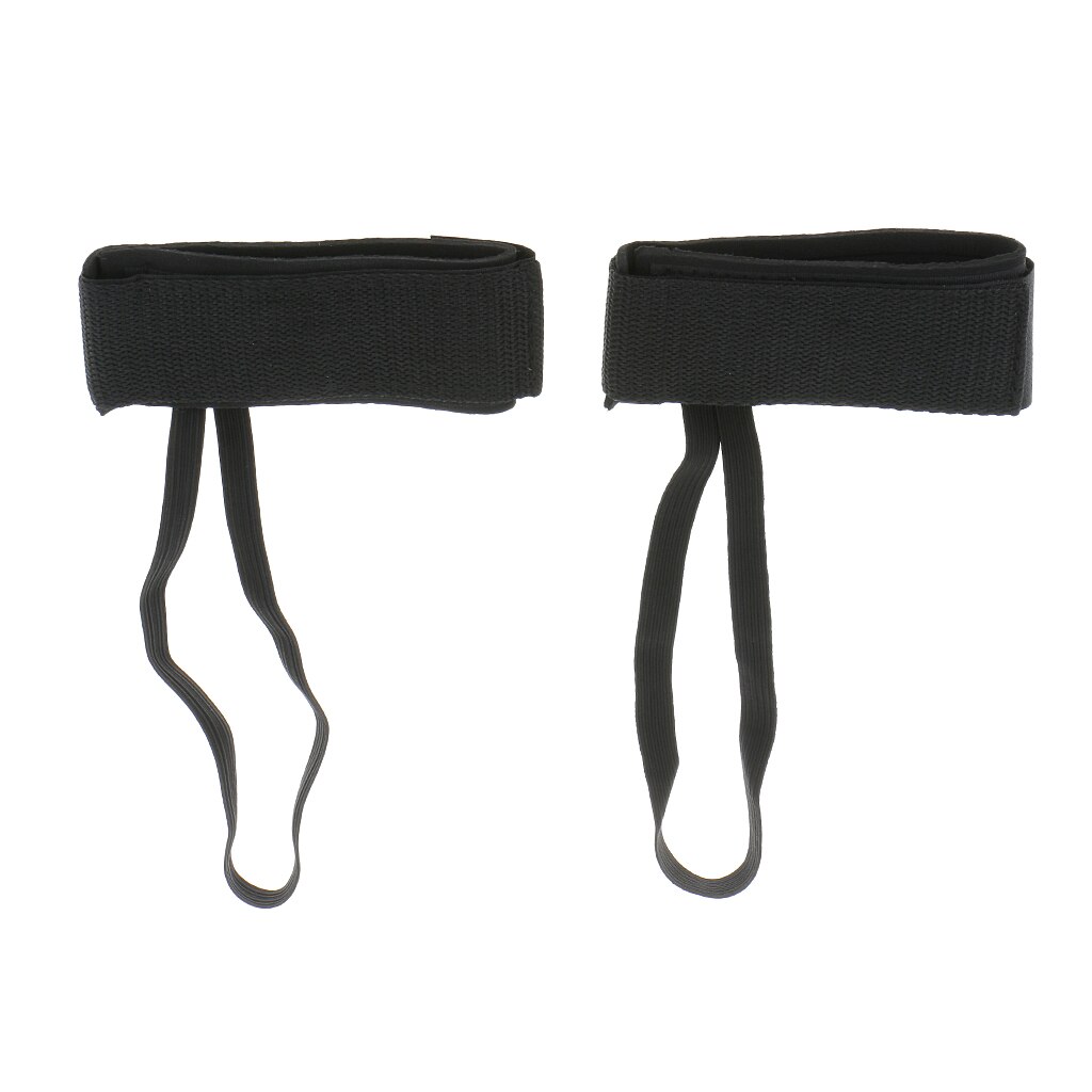 2pc Black Duurzaam Bodyboard Fin Saver Riemen Flippers Swim Dive Vinnen Tether Ontworpen Lus Rond Terug
