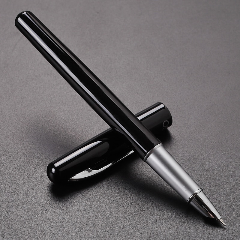 Oaso  s111 metal blæk fyldepen super fin pen spids 0.38mm rød sort blå hvid valgfri til finansiel virksomhed