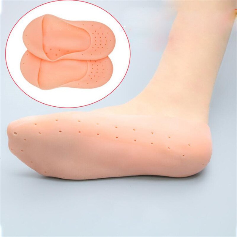 Semelles en Silicone pour soins des pieds, protège les pieds, soulage la douleur, prévient les fissures, hydrate la peau morte, 2 pièces