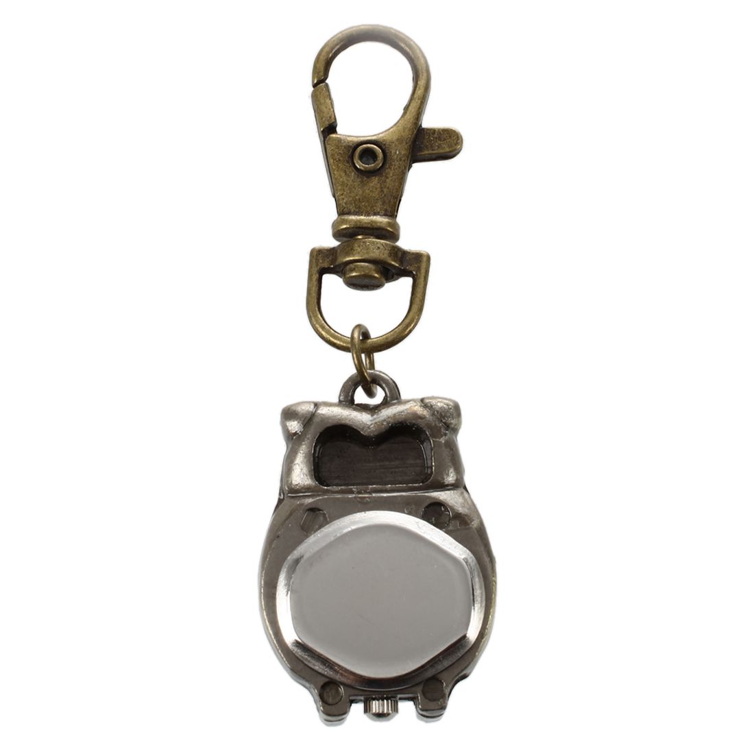 Nyckelring klocka nyckelring uggla form fickur , 37 x 24mm