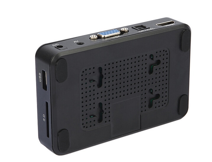 Reproductor multimedia portátil Full HD compatible con tarjeta SD VGA 1080P, unidad Flash USB, reproducción automática, MP3, MP4, HDD