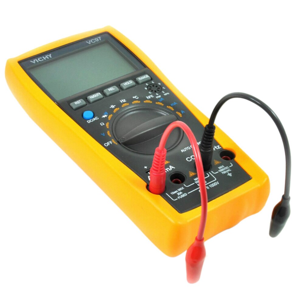 2 stk multimeter testledning & krokodilleklips med krokodilleklemme til målerprøvesonde rød + svart