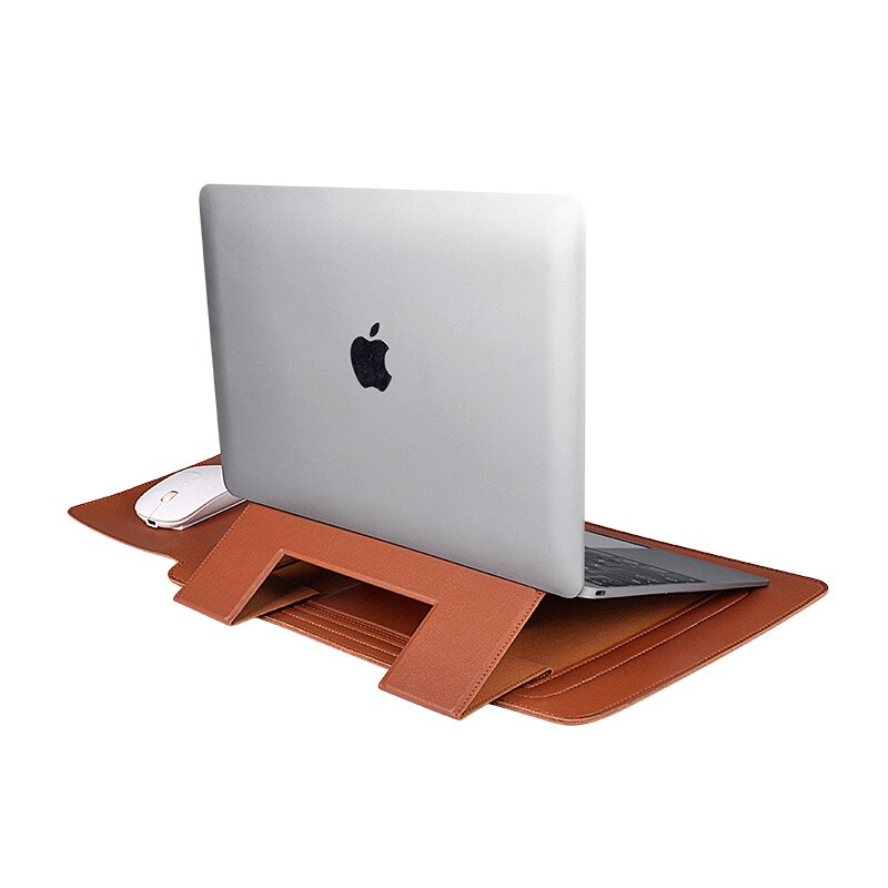 Laptop Sleeve case With Stand Function Compatible For Macbook Air/Pro 13 14 15.6inch notebook bag with Stand Holder