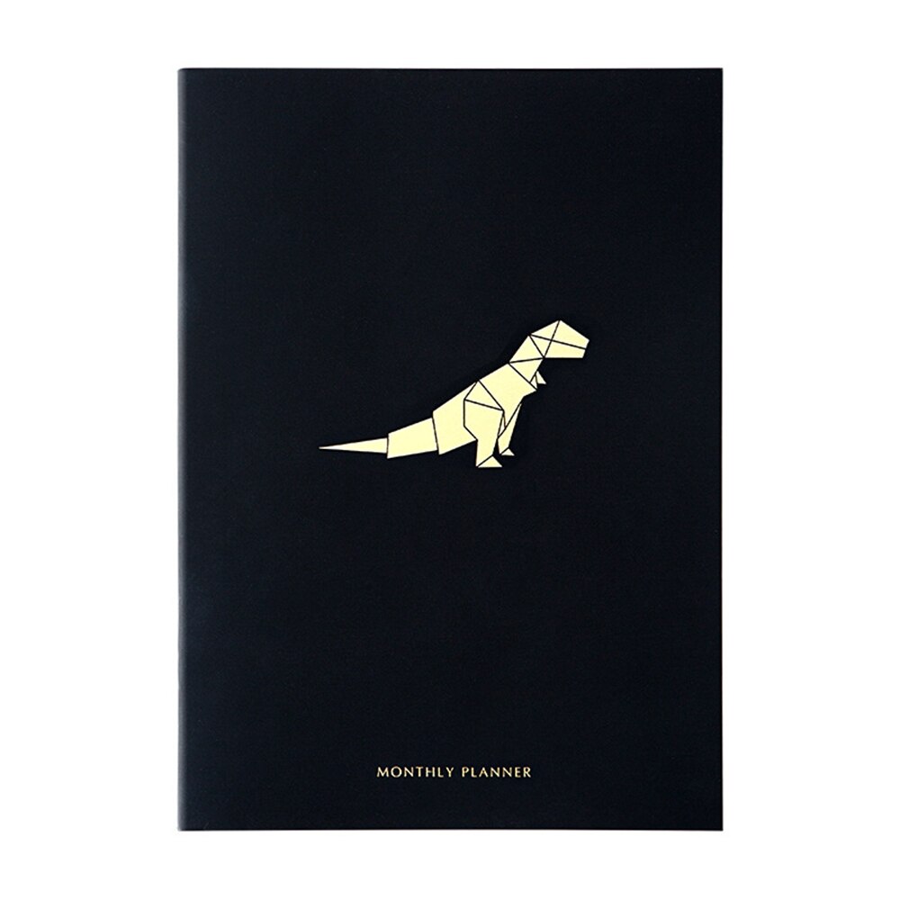 A4 svart omslag kalender anteckningsbok agenda arrangör veckovis månadsplanerare slumpmässig stil kalender anteckningsböcker