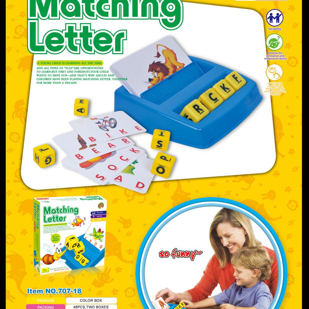 Kid's Alphabet Letters ABC Matching Toys For Children Word Learning Education English Early Educational Game With Kids