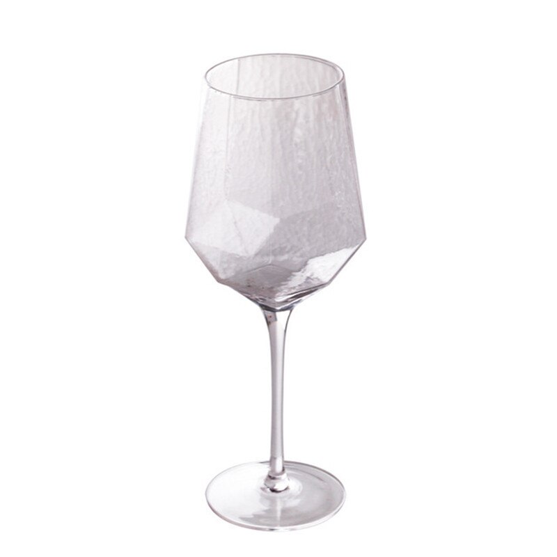 Verre à vin moderne verre à diamant martelé | Flacons de coupe créative, liqueur tasse de Champagne, verre à bord en or, vaisselle pour décoration de la maison du Bar: Bleu