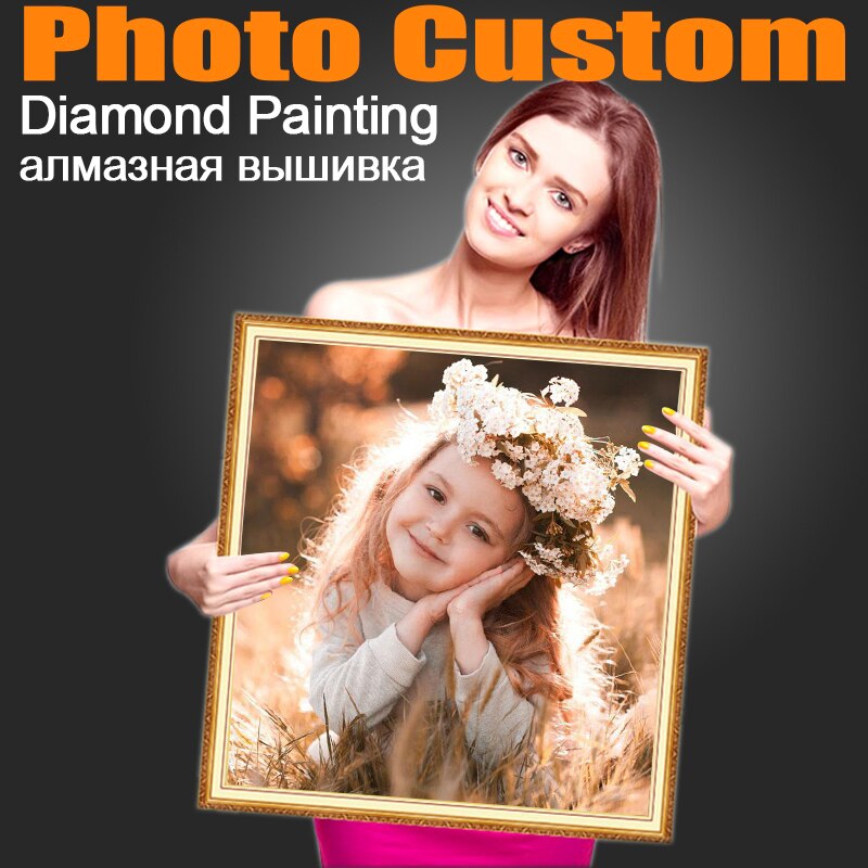DIY Photo custom Diamond Embroidery By Photo Custom Diamond Painting Diamond Embroidery Handmade 5D DIY