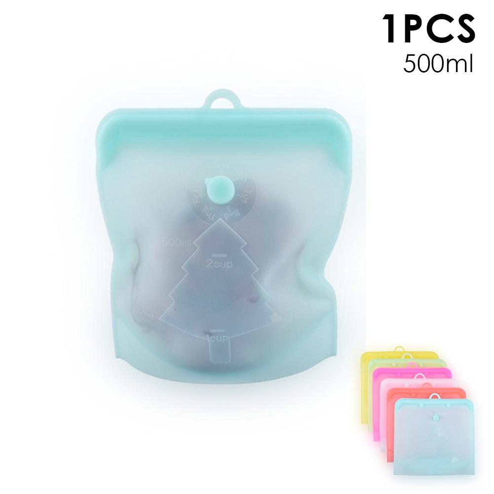 Reusable Ood Storage Bag Reusable Freezer Bag Ziplock Leakproof Top Fruits Lunch Box - FDA Approved BPA Free: 01
