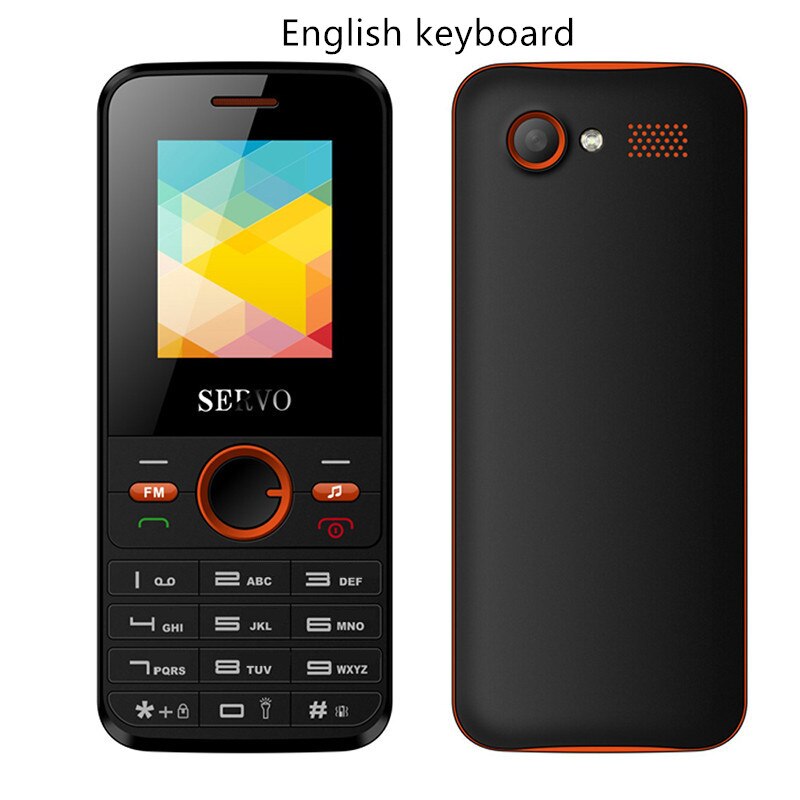 Original praktisch 1,77 zoll Dual SIM Karte GPRS Vibration Außerhalb FM Radio Internet praktisch SERVO V8240 Russische tastatur