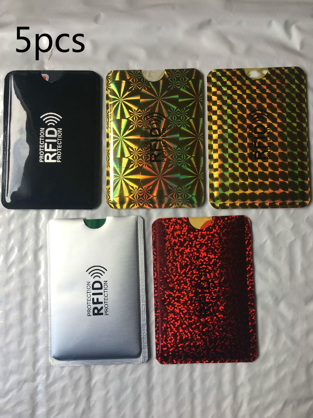 5 Kpl Pakkaus Lukkiutumaton Rfid lukija Lompakko Grandado