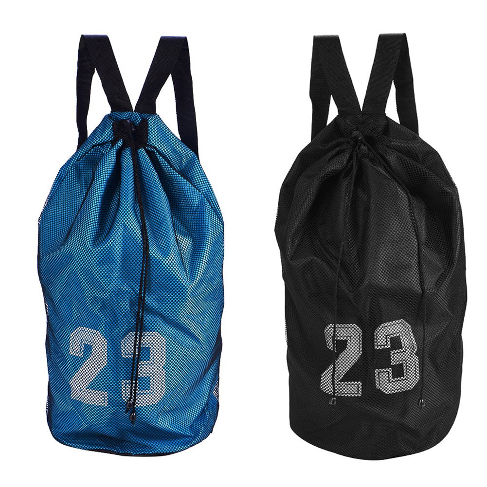 Basketball Sports Bags Football Volleyball Soccer Storage Mesh Bag Fitness Bucket Bag Outdoor Basketball Backpack For Men Women