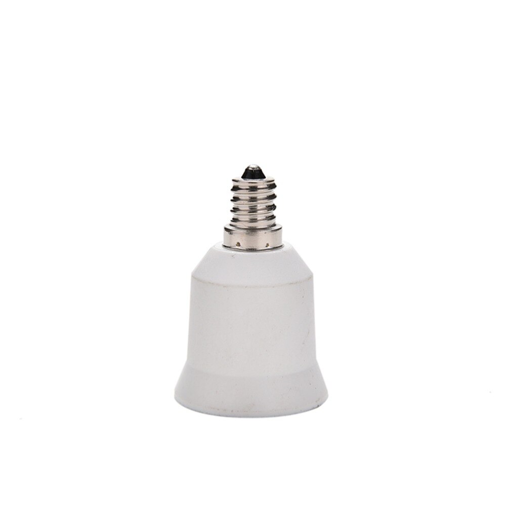 1Pcs E12 Om E26/E27 Wit Lamphouder Lampen Converter Kandelaar Licht Base Socket