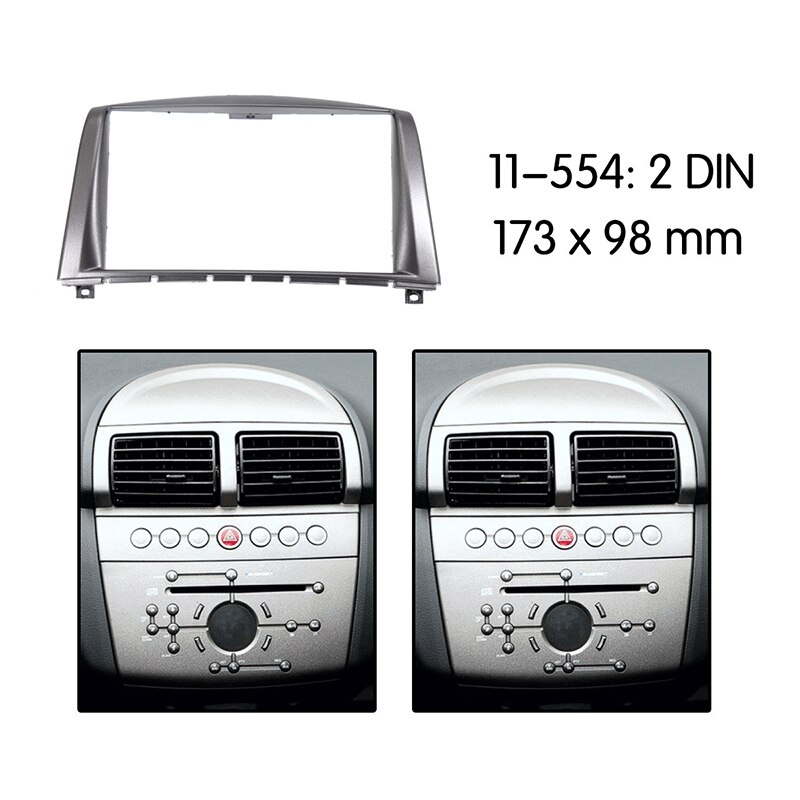 2 Din Radio GPS DVD Stereo CD Panel Dashboard Installation Trim Kit L for PROTON GEN-2 2004+ Persona 2007