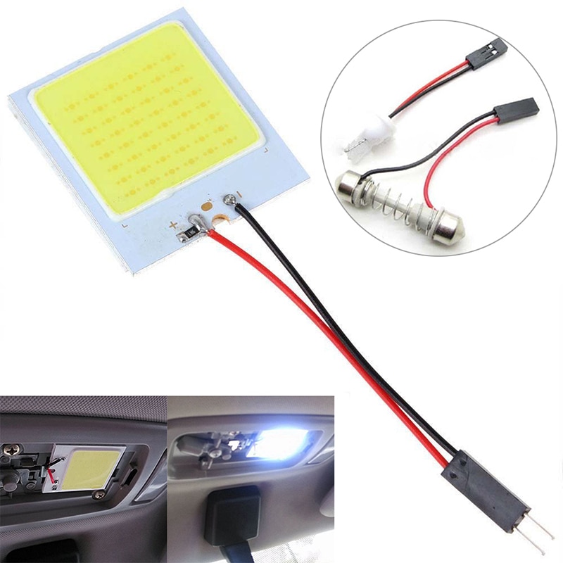 3W 12V Rust Resistance LED Panel Car Auto Interior White Dome Light Bulb Lamp Signal Lamp Car Lights Car Accessories