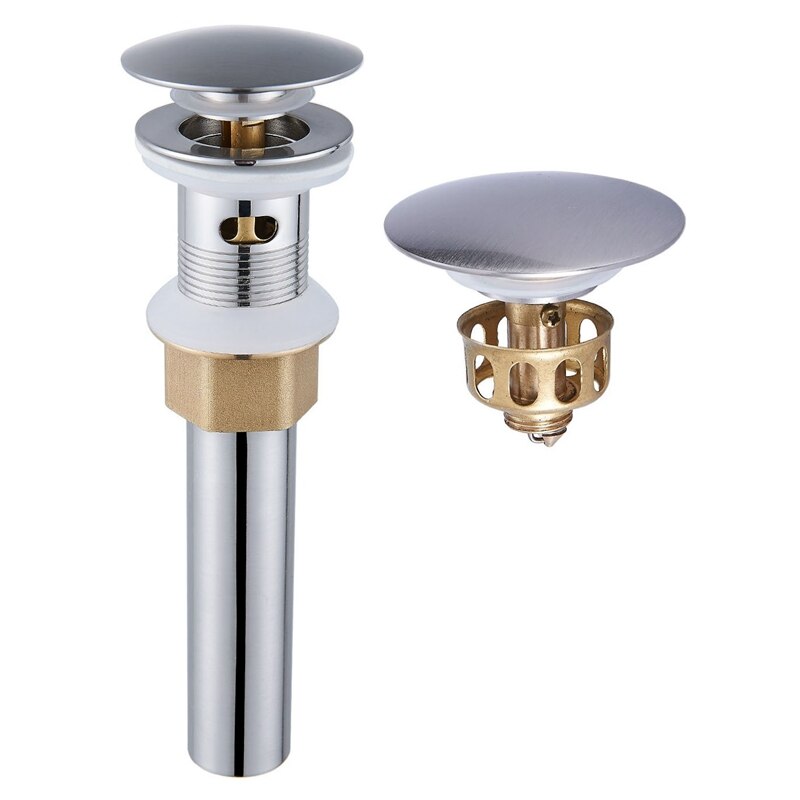 Vessel Sink Drain,Bathroom Pop-Up Drain with Detachable Basket Stopper, Anti-Explosion and Anti-Clogging Drain Strainer, Sink Dr