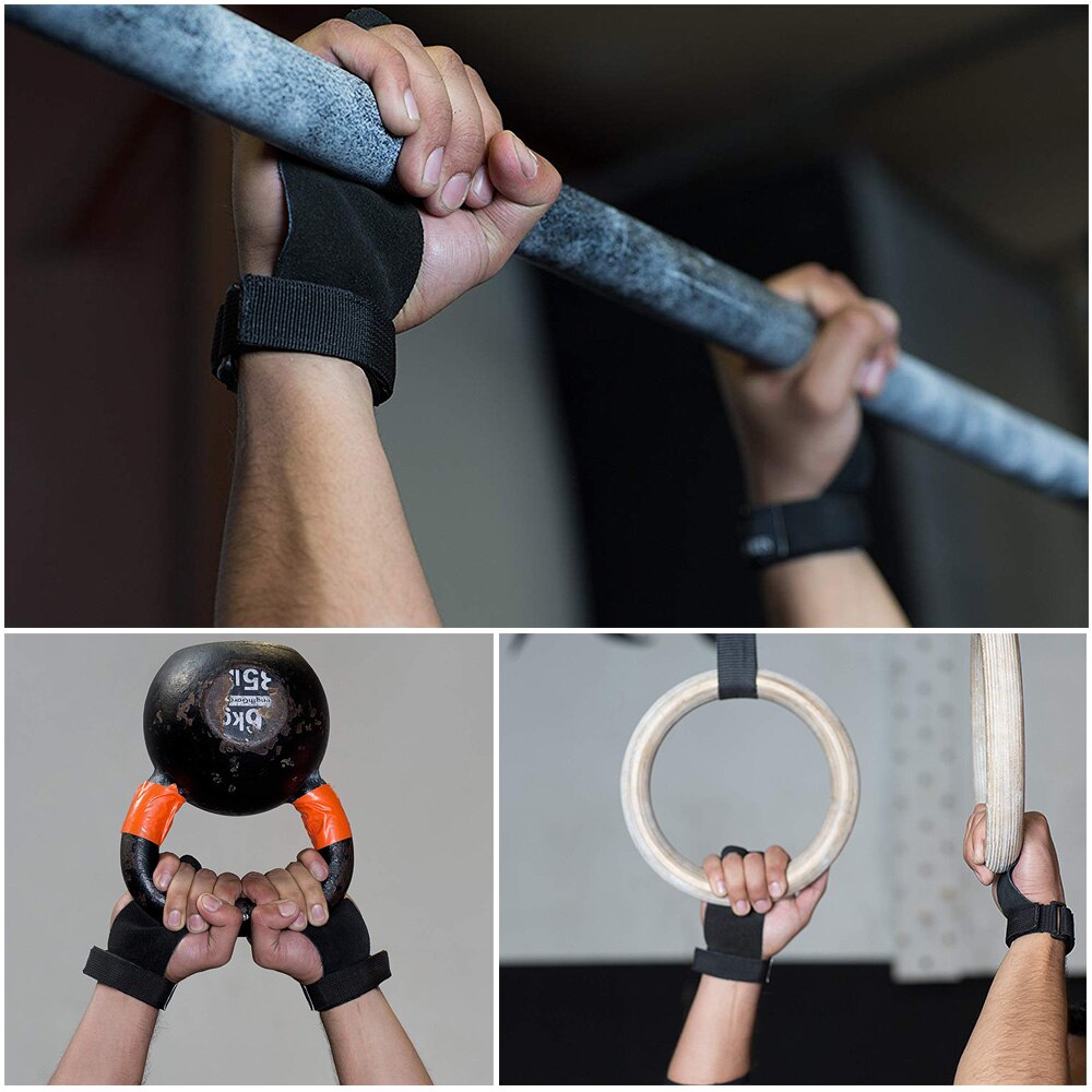 SKDK gimnasio mano protector de palmas guantes Crossfit guantes puños de entrenamiento de Fitness peso guantes de levantamiento de apoyo gimnasia deportiva puños