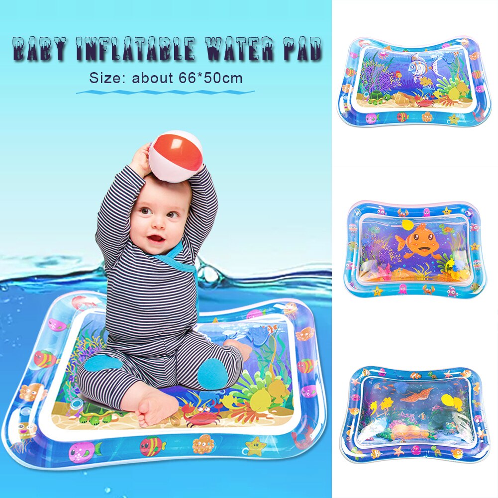 Baby Inflatable Water Cushion Portable Water Pad Multifunction Water Play Mat Toddler Activity Sensory Cushion