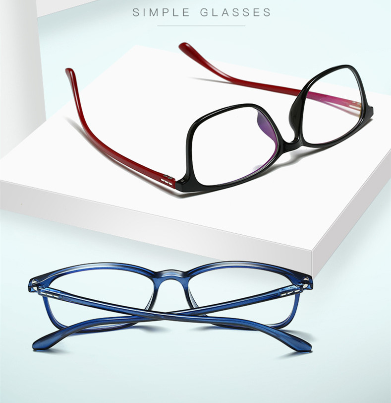 2022 ultra-light anti-blue computer goggles box no degree blue film flat glasses computer glasses blue light glasses