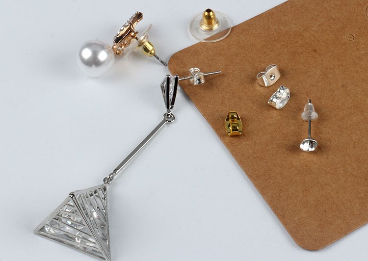 100 stks/partij Rubber Clear Earring Back Stopper Siliconen Ronde Earring Back Stoppers Bullet Butterfly Earring Back Stoppers