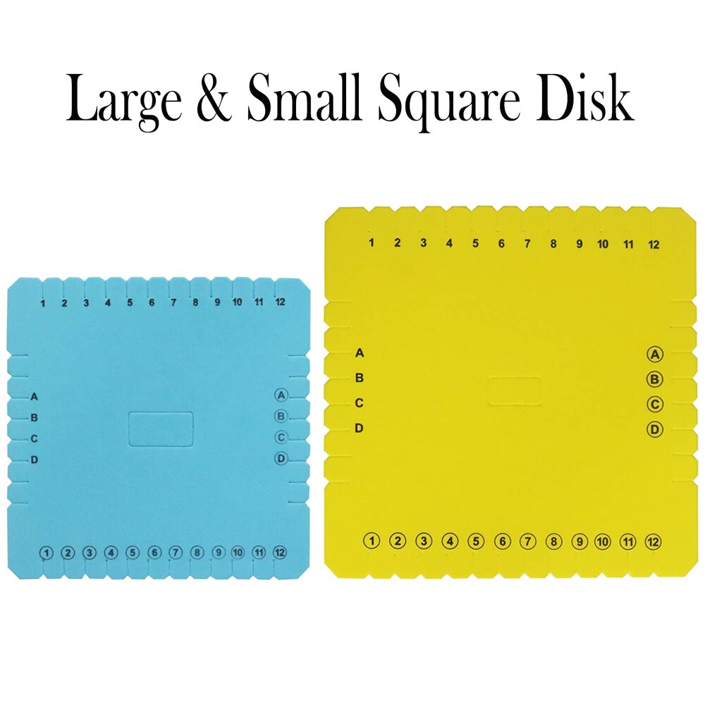 Braiding Disk Round Square Kumihimo Beading Cord Disc Braiding Braided Plate DIY Bracelet Loom Weaving Board Craft Tools: No13