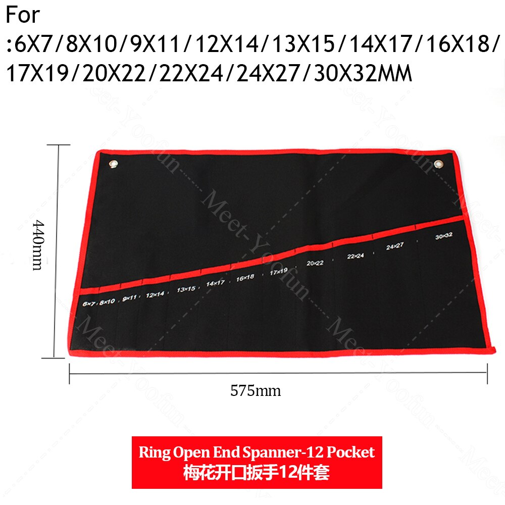 Practical Canvas Tool Bag wrench tool roll up Foldable Spanner Organizer Pouch Case hand tool storage bag: CZ167