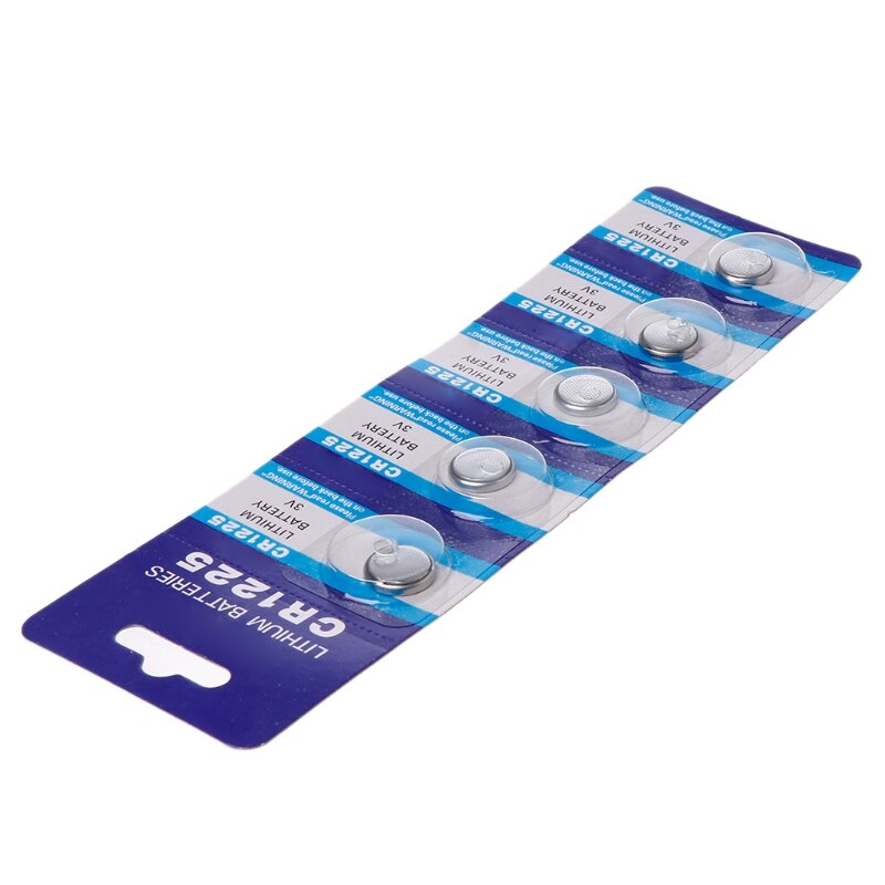 5PCS Lithium Battery CR1225 Electronic Coin Cell Button Batteries 3V LM1225 BR1225 KCR1225 CR 1225 Watch Car Key Toy Remote