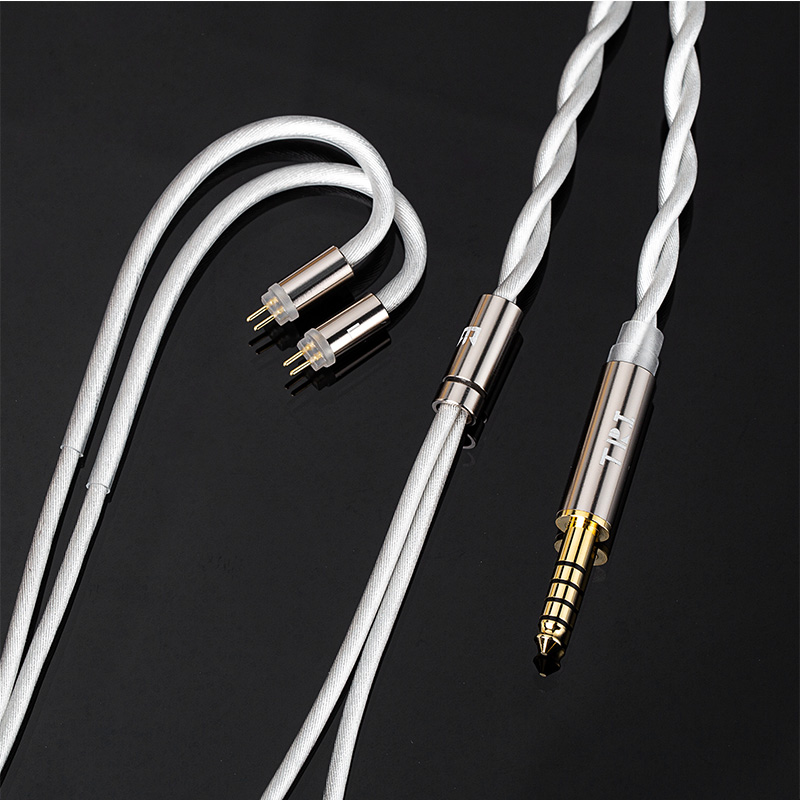 Tri nåde pro 2- kjerners sølvbelagt oppgraderingskabel til hodetelefoner, hifi-søler, iem-kabel med 3.5mm , 4.4mm , 2- pinner/mmcx-ørepropper til kz cca
