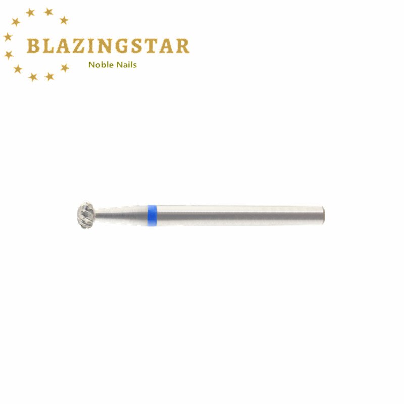 Bolvormige bit kruiskop zilver snelst verwijderen eelt voet hardmetalen bits accessoires nagelfrezen pedicure nagelboortjes
