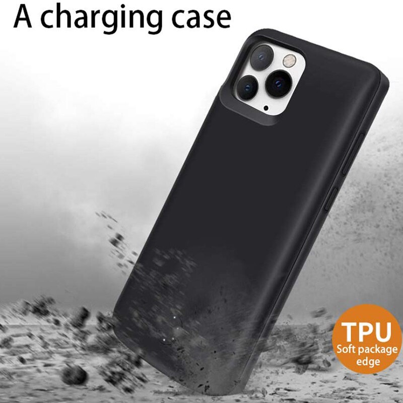 Leioua 6000 mAh Batterij Mobiele Case Voor iphone 11 Extended Battery Case Power Bank Opladen Cover Voor iphone 11 Pro Max case
