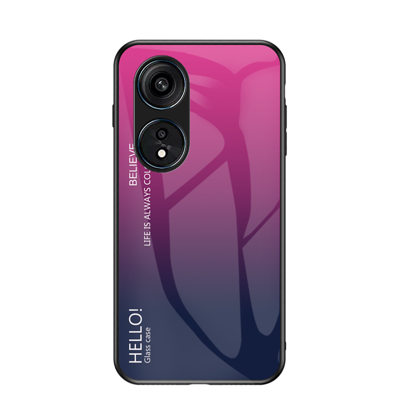 Til oppo reno 8t deksel luksuriøst hardt herdet glass gradert beskyttende bakdeksel deksel til oppo reno 8t 4g 5g reno 8t telefonskall: Aluminium / Grønn