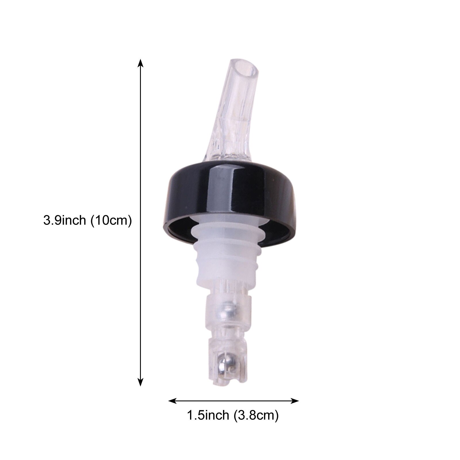 Plastic Spirit Measure Measuring Pourer Drink Bottle Bar Wine Liquor Dispenser Ideal for pubs and clubs as well as home bars 3pc