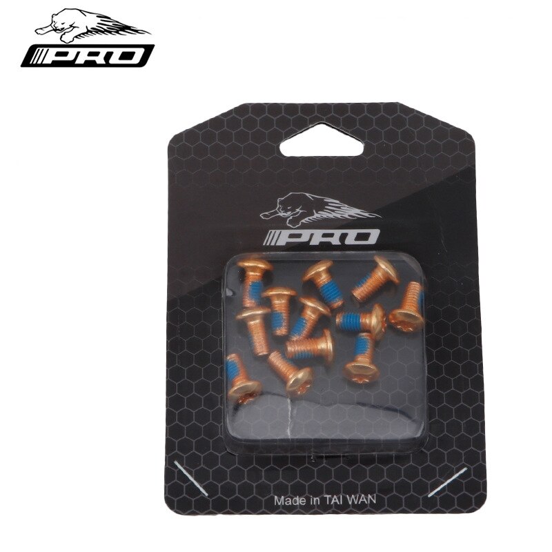 IIIPRO Bicycle Disc Brake Screws Alloy Steel Torx T25 M5x11.5mm Fixing Bolts Iamok For Mountain Bike 12 Pcs