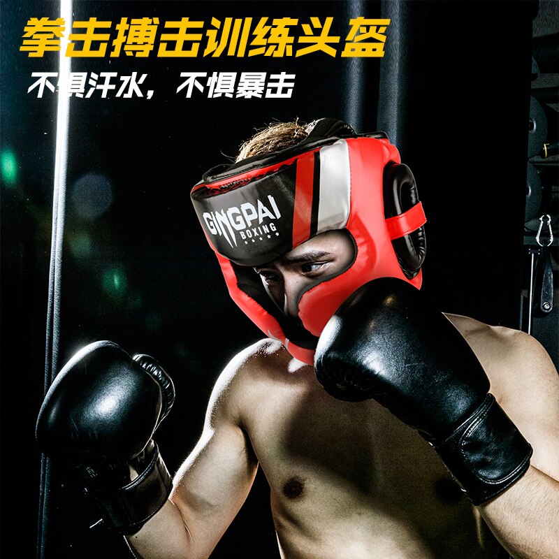 Bnpro m/l/xl låve ungdom/voksne kvinner menn boksehjelmer mma muay thai hodeplagg sanda karate taekwondo hodeutstyr beskytter deo
